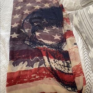 Free people American flag scarf